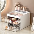 thumbnail image 1 of Boîte de Rangement de Bureau Transparente Visible Haute Capacité Multi-Compartiments Grand Application Rangement Multi-Fonctions Tiroir de Maquillage de Bureau pour Chambre, 1 of 7