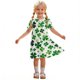 thumbnail image 5 of Niñas Vestido de Día de San Patricio Manga Corta Cuello Redondo Casual para 3-12 Años Niños Niños Verano, 5 of 8