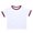Grey, variant on Ruyang Boys Ringer T-Shirt Soft Cotton Blend Retro Athletic Tee Girls Vintage Contrast Trim Sports Top School Preppy Summer Tshirts