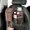 thumbnail image 2 of Bolsa organizadora para automóvil Accesorio interior de automóviles para niños pequeños (marrón), 2 of 5