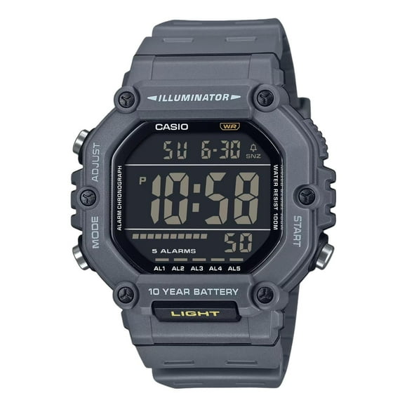 Reloj CASIO AE-1600H-8BVCF ILLUMINATOR-Gris