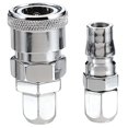 thumbnail image 1 of Air Line Hose Fittings Quick Release Coupler Bayonet Connectors Male Female Set Pressure Washer Quick Connect Kit, 1 of 6