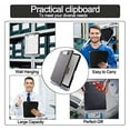 thumbnail image 5 of 2Pack Clipboard with Storage,A4 Size High Capacity Nursing Clipboards,Heavy Duty Office Clipboard Folder with Metal Clip,2 x Storage Clipboard,Black, 5 of 8