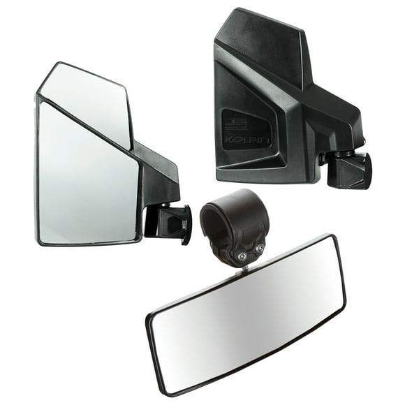 Kolpin 98312 Universal UTV Side and Rearview Mirror Combo Kit