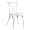 thumbnail image 4 of SAFAVIEH Elia Outdoor Patio Stackable Chair, Distressed White, Set of 2, 4 of 11
