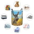 thumbnail image 5 of KLL Funny Countryside Donkey Waterproof Foldable Laundry Hamper Bucket with Handles for Storage Bin,Kids Room,Home Organizer (Small ), 5 of 7