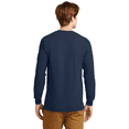 thumbnail image 5 of Gildan Long Sleeve T-Shirt for Adult Men Crew Neck Ultra Cotton Casual Tee comfort and durability Navy Color 6 oz 100% Cotton Classic fit Long Shirt, Size-M, 5 of 6