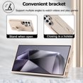 thumbnail image 3 of Tianyeda Crossbody Wallet Phone Case for Samsung Galaxy S25 Ultra， PU Leather Case Back with Card Slot Magnetic Clasp Kickstand wrist holder white, 3 of 5