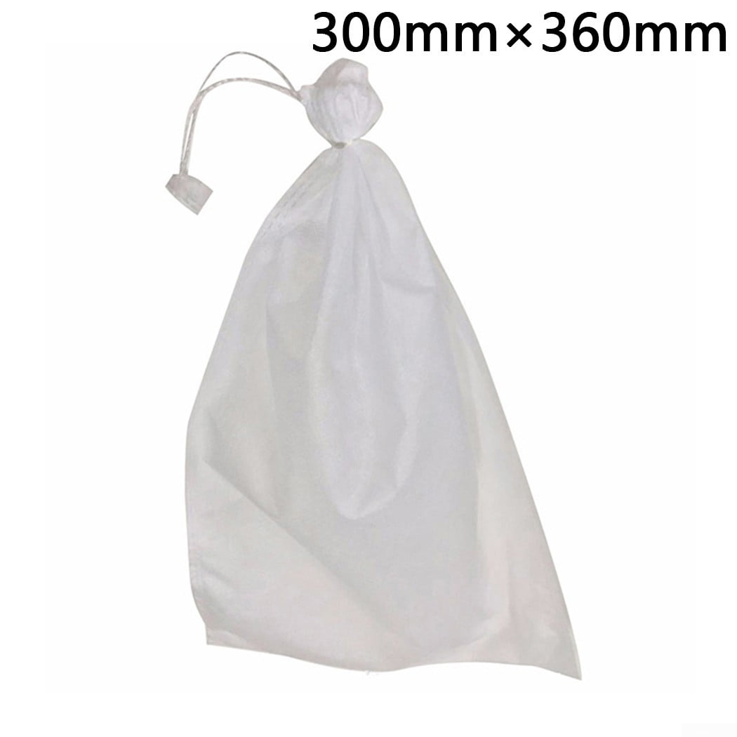 100x Fruit Protection Net Bags with Drawstring Garden Plant Protector Mesh Cover 