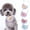 1, variant on Shenmeida Dog Scarf, Cartoon Pattern Lace Rim Cotton Bibs Scarf Accessories for Small Medium Large Dogs Cats Pets Animals