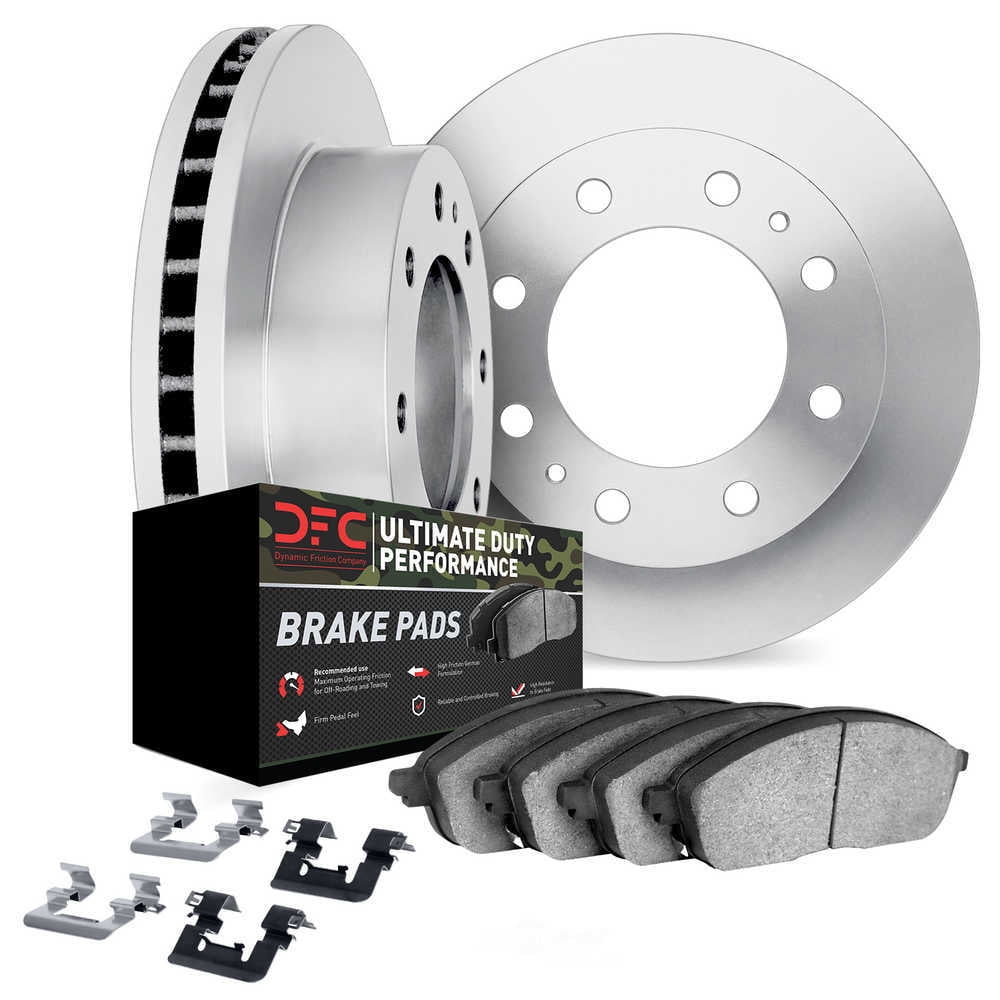 Dynamic Friction Company 6412-48076 DFC Rotors with Ultimate Duty Performance Brake Pads includes
