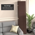 thumbnail image 5 of Red Lantern 7 ft. Tall Woven Fiber Folding Screen - Dark Mocha - 4 Panel, 5 of 6