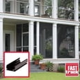 thumbnail image 6 of Fast Track Screen in Porch Kit - Aluminum Frame - Black, 20 Sticks, 400 Screws, 200 Clips, 300-Ft Spline, 6 of 8