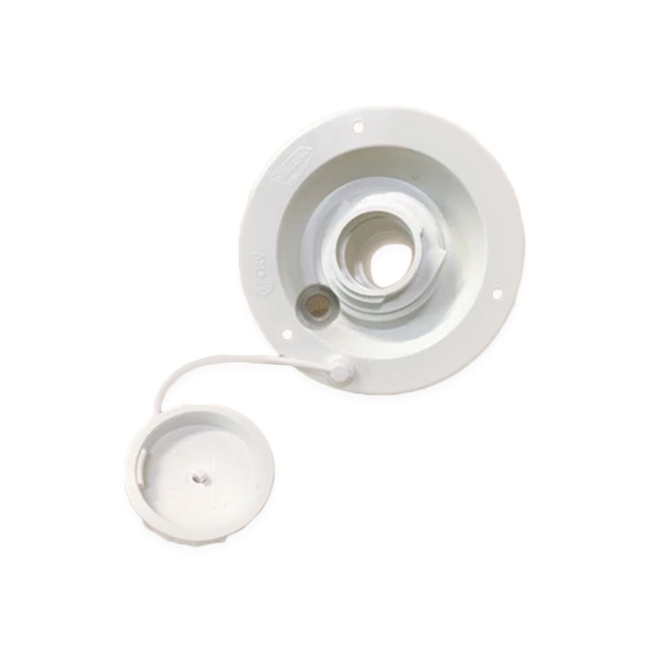 Buy Valterra Round White Gravity Fresh Water Fill Hatch Inlet UV Plastic RV Trailer 2003BU