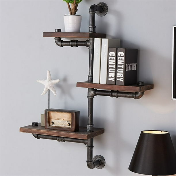 Hawthorne Collections 30" Wall Display Shelf in Gray