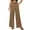 Khaki, variant on Zuesphe Summer Pants Sets Women 2 Piece Outfits Capri Pants for Women Stretch Jeans Womens Baggy Pants Elastic Waist Cargo Pants Women High Waisted Petite