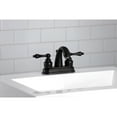 thumbnail image 3 of Kingston Brass KB5610AL Restoration 4 in. Centerset Bathroom Faucet, Matte Black, 3 of 5