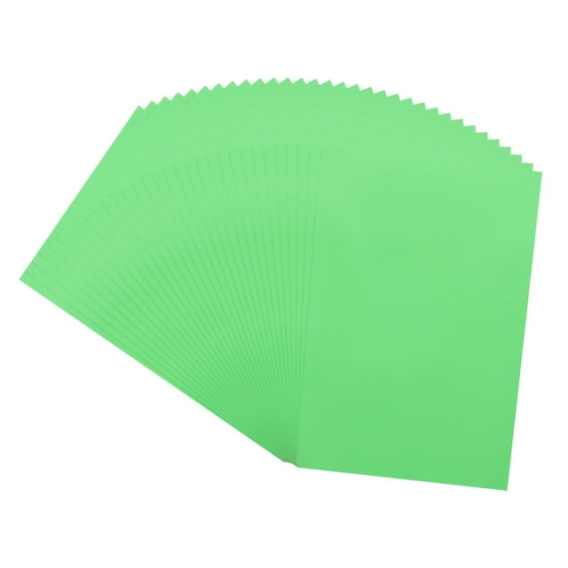 Uxcell Papier Vélin Coloré, 50 Feuilles Vert 4 Pouces x 6 Pouces Papier Vélin Imprimable