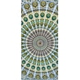 thumbnail image 3 of Bless International Indian hippie Bohemian Psychedelic Golden Blue Peacock Mandala Wall hanging Bedding Tapestry (Yellow Green, Queen (84x90Inches)(215x230Cms)), 3 of 3