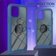 thumbnail image 3 of SaniMore Case for iPhone 14 Pro 6.1" 2022 Release, Rugged PC Backplane Shockproof TPU Bumper 360° Rotatng Ring/Kickstand Anti-drop Heavy Duty Protective Case For iPhone 14 Pro, Darkblue, 3 of 5