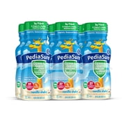 (2 pack) PediaSure Grow & Gain with Fiber & Immune Support, Vanilla, 8-fl-oz Bottle, Pack of 6