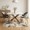 thumbnail image 3 of ODIKA 5'x7' Earthy Multicolor Abstract Botanical Leaf Washable Area Rug Contemporary Foliage Motif Easy Care, Non-Shedding, Pet Friendly, for Small Living Room, Bedroom, 3 of 7