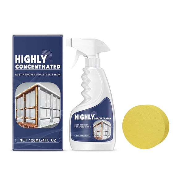 Multi-functional Rust Remover, Highly Concentrated Rust Remover, 120ml Rust Erasers Portable Efficient for Household and Industrial Applications Protective Rust