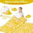 thumbnail image 3 of Yellow Dog Paw Footprint Toddler Nap Mats for Kids Preschool,Sleeping Mat Bag or Kids,Toddler Sleeping Bag,Toddler Nap Mat or Daycare, 3 of 6