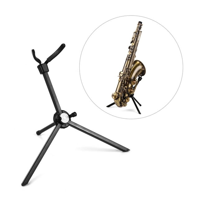 Support Portable pour Saxophone Tenor, Support de Sol en Acier Inoxydable Pliable avec Sac de Transport