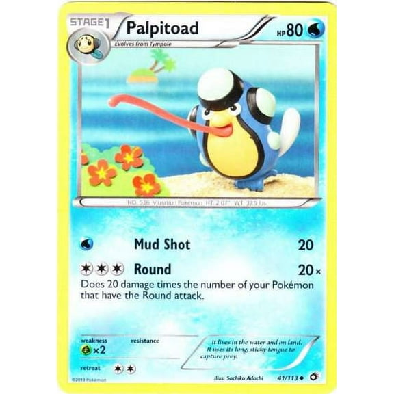 Pokemon Legendary Treasures Uncommon Palpitoad #41