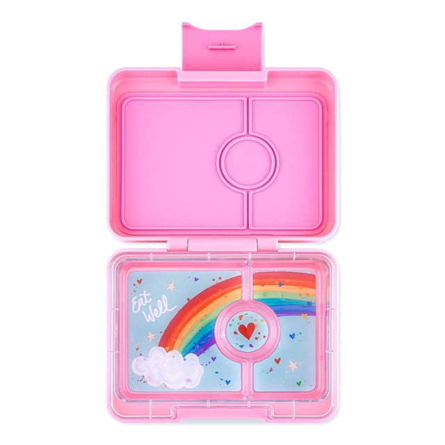 Snack Box Yumbox, lonchera tipo bento a prueba de fugas, con 3 compartimentos