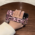 thumbnail image 4 of siduater for iPhone 16 Case for Girls Women | Colorful Retro Leopard Phone Cover with Adjustable Grip Loop Strap Handle Kickstand, Pink, 4 of 8