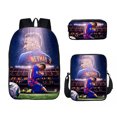 thumbnail image 1 of Soccer Star Printed Backpack Three-piece Set, Youth School Bag, Student Backpack-SinKeeU, 1 of 4