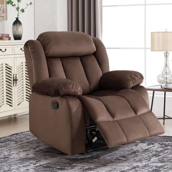 Bonzy Home Manual Recliner Chairs for Living Room Brown