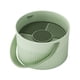 thumbnail image 1 of Cuenco limpiador de brochas de maquillaje, caja de limpieza de brochas, suministros de salón de limpieza para baños de mujeres y hombres Verde, 1 of 9