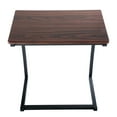 thumbnail image 2 of Veryke Modern C-Shape Side Table, Sofa End Table - Brown, 2 of 10