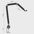 thumbnail image 2 of USB Condenser Microphone Boom Arm Stand Heavy Duty Adjustable Suspension Boom Scissor Arm Mount, 2 of 8
