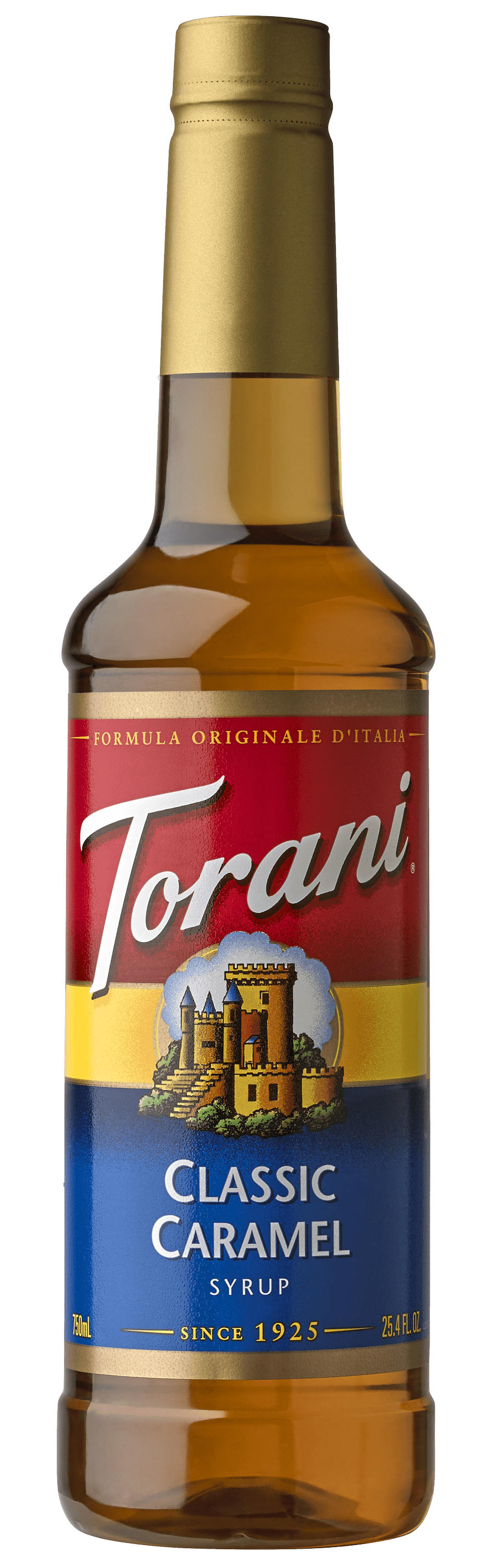 Torani Caramel Classic Syrup, Coffee Flavoring, Drink Mix, 750ml