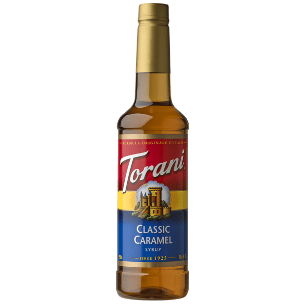 Torani Caramel Classic Syrup, Coffee Flavoring, Drink Mix, 750ml