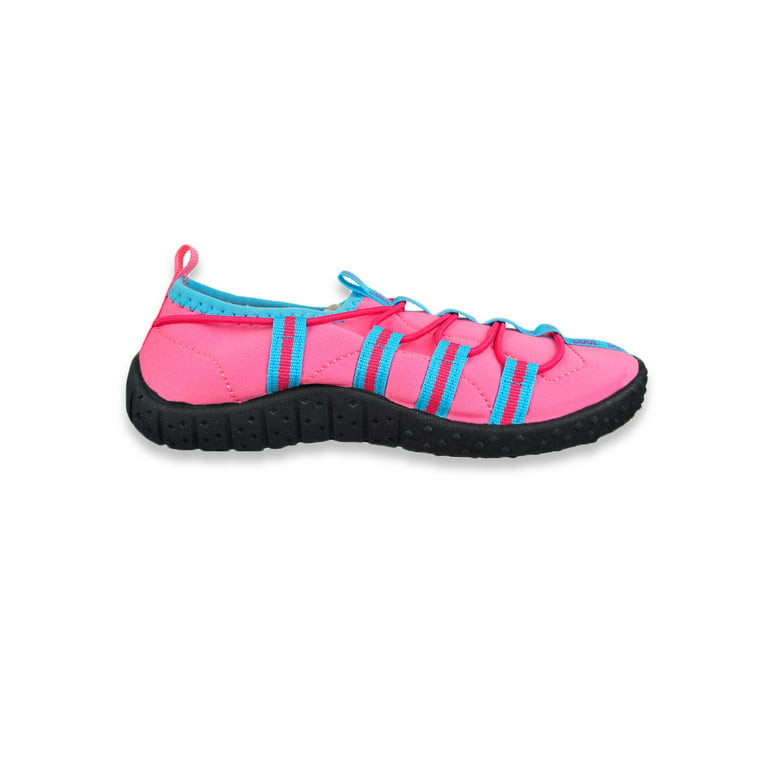 Aqua Kiks Girls' Cool Water Shoes - pink/blue, 10 toddler