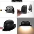 thumbnail image 5 of Lámpara de pared LED moderna creativa de 12 W, impermeable, IP65, luz de pared, bañador de pared LED de aluminio, interior y exterior, para baño, dormitorio, pasillo, sala de estar, escalera, negro 3000 K brillar Electrónica, 5 of 5