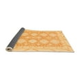thumbnail image 2 of Ahgly Company Indoor Round Abstract Orange Modern Area Rugs, 7' Round, 2 of 4