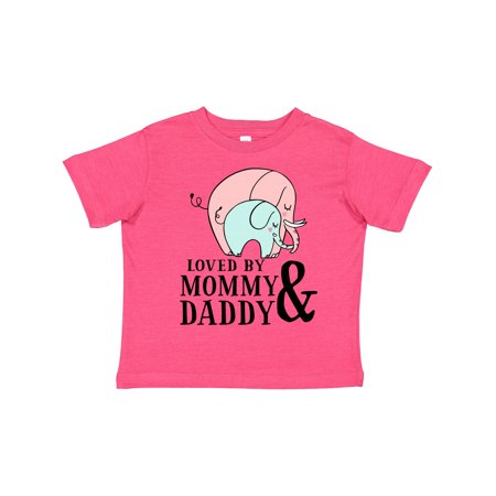 

Inktastic Loved by Mommy & Daddy Gift Toddler Boy or Toddler Girl T-Shirt