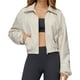 thumbnail image 3 of Chaqueta Corta Holgada para Mujer, con Cremallera, Cortavientos, Cálida, Ideal para Deportes Al Aire Libre y Correr Arroz con Albaricoque L, 3 of 7