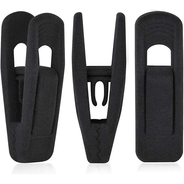 Clips para perchas de terciopelo, 20 paquetes, perchas para pantalones, clips de terciopelo para perchas de terciopelo, fuertes pinzas para los dedos, perfectos para perchas finas de terciopelo Adepaton HMHZ519-1
