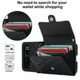 thumbnail image 4 of Allytechgroup Moto Razr 40 Wallet Case with Shoulder Strap, Premium PU Leather Multiple Cards Slots Protective Shockproof Portable Phone Case Cover for Motorola Moto Razr 40 2023, Black, 4 of 8