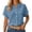 Light Blue, variant on Casual Short Sleeve Button Down Shirt Comfortable Solid Color Blouse for Everyday Wear Lightweight Breathable Light Weight Cardigan Women Open Neck Sweater Long Sweaters for Sweaters Stylish