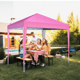 thumbnail image 2 of GVDV 10x10 Pop Up Canopy Tent, Outdoor Ez Up Gazebo One Person Set up,Shade for Commercial Event Camping Beach, Pink, 2 of 10