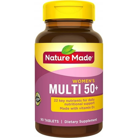 Nature Made Multi for Her 50+ Vitamin/Mineral Tablets 90 ea (Pack of 2)