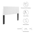 thumbnail image 6 of Tufted Headboard, Full Queen Size, White, Velvet, Mid Century Bedroom, Modern Contemporary Boutique HB35229, 6 of 9